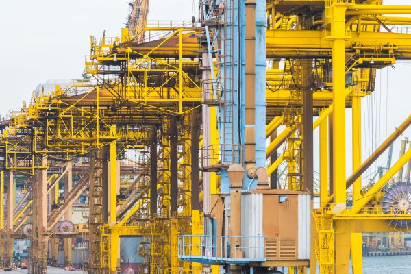 Singapore crane shipping cargo